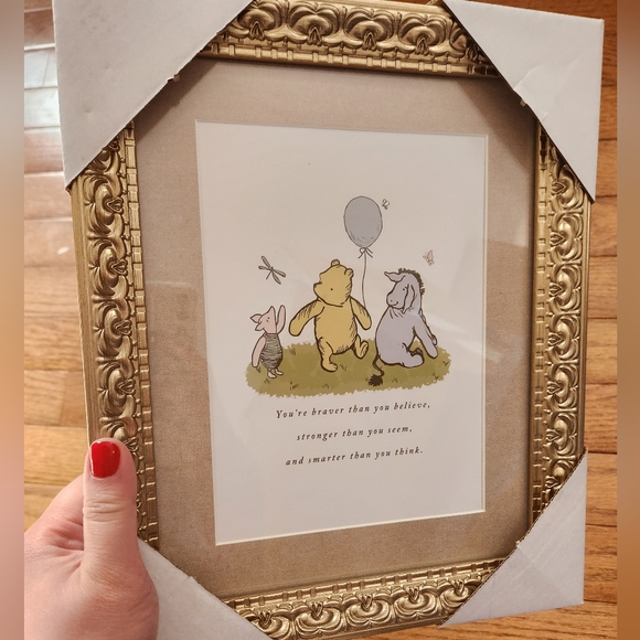 Other - Gold Framed Winnie the Pooh Art Print